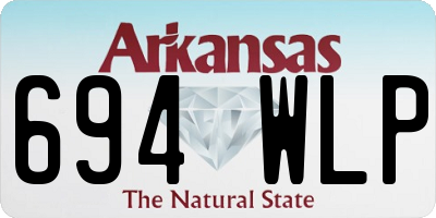 AR license plate 694WLP