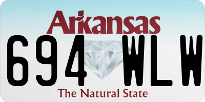 AR license plate 694WLW