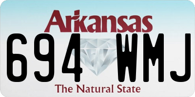 AR license plate 694WMJ