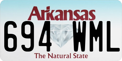 AR license plate 694WML