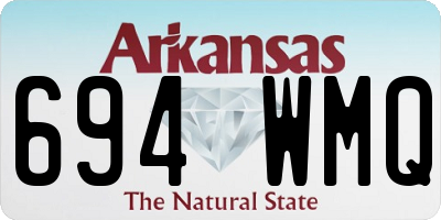 AR license plate 694WMQ
