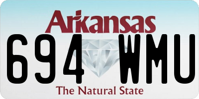 AR license plate 694WMU