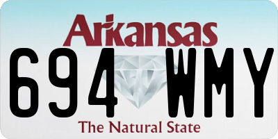 AR license plate 694WMY