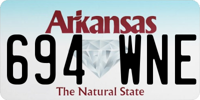 AR license plate 694WNE