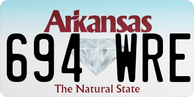 AR license plate 694WRE