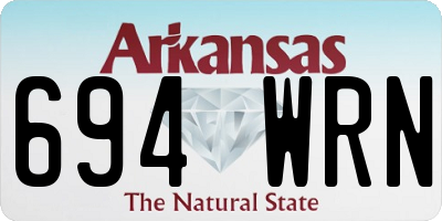 AR license plate 694WRN