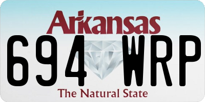 AR license plate 694WRP
