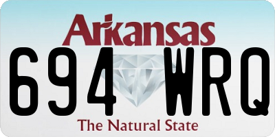 AR license plate 694WRQ