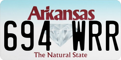 AR license plate 694WRR