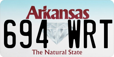 AR license plate 694WRT