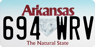 AR license plate 694WRV