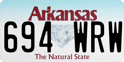 AR license plate 694WRW