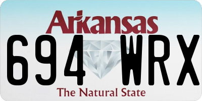 AR license plate 694WRX