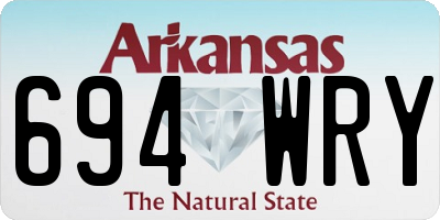 AR license plate 694WRY
