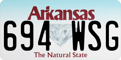 AR license plate 694WSG