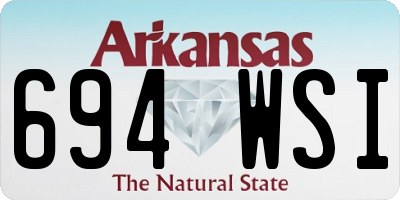 AR license plate 694WSI