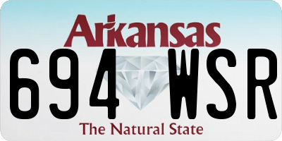 AR license plate 694WSR