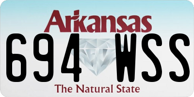 AR license plate 694WSS