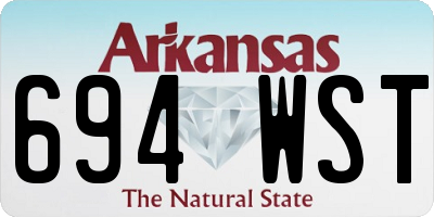 AR license plate 694WST