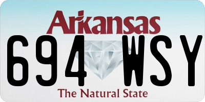 AR license plate 694WSY