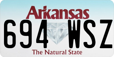 AR license plate 694WSZ