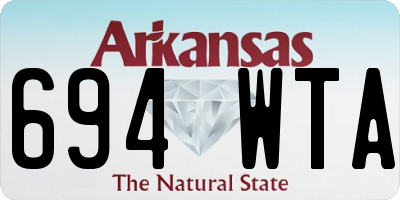 AR license plate 694WTA
