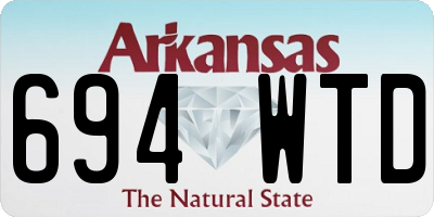 AR license plate 694WTD