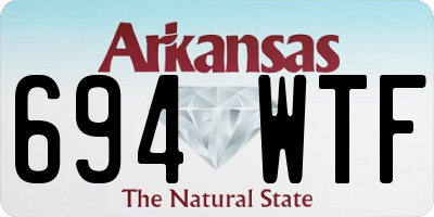 AR license plate 694WTF
