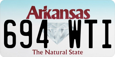 AR license plate 694WTI