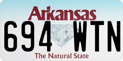 AR license plate 694WTN