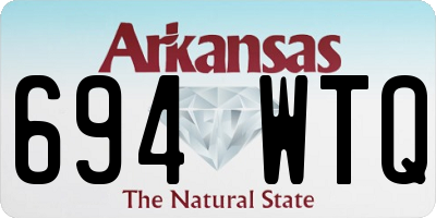 AR license plate 694WTQ