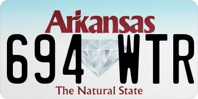 AR license plate 694WTR