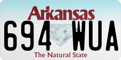 AR license plate 694WUA