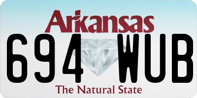 AR license plate 694WUB