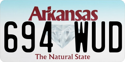 AR license plate 694WUD