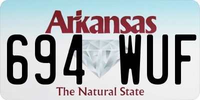 AR license plate 694WUF