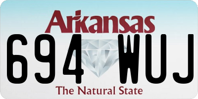 AR license plate 694WUJ