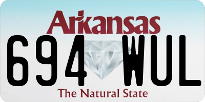 AR license plate 694WUL