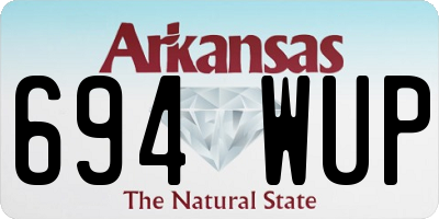 AR license plate 694WUP