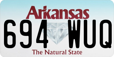 AR license plate 694WUQ
