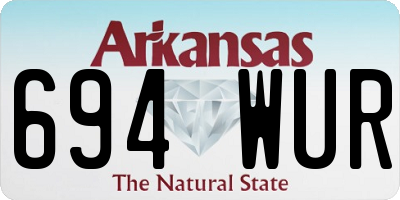 AR license plate 694WUR