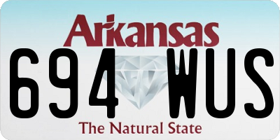 AR license plate 694WUS