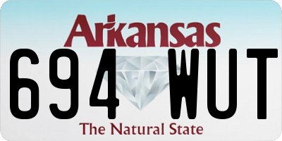 AR license plate 694WUT