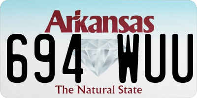 AR license plate 694WUU