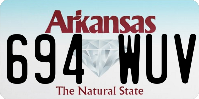 AR license plate 694WUV
