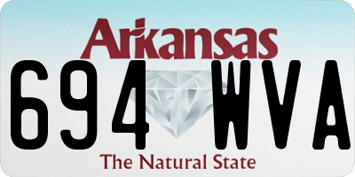 AR license plate 694WVA