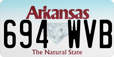 AR license plate 694WVB