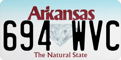 AR license plate 694WVC