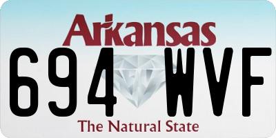 AR license plate 694WVF