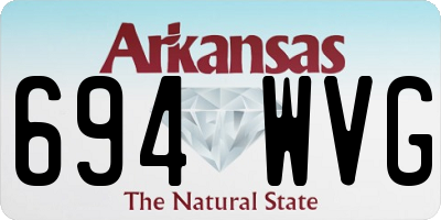 AR license plate 694WVG